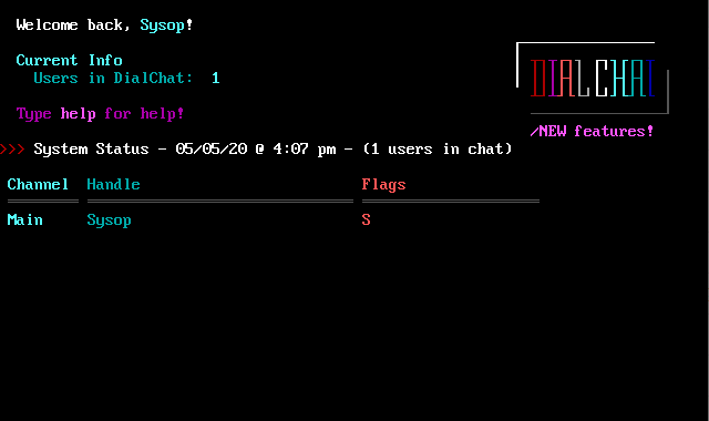 DialChat! main screen DialChat! main screen